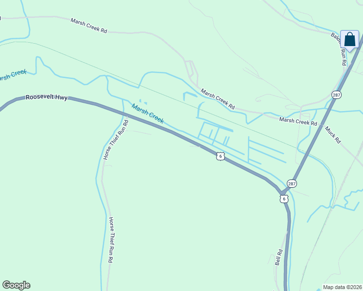 map of restaurants, bars, coffee shops, grocery stores, and more near 9253 Roosevelt Highway in Wellsboro