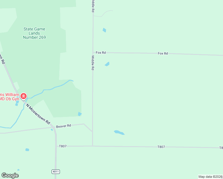 map of restaurants, bars, coffee shops, grocery stores, and more near 22744 Middle Road in Cambridge Springs