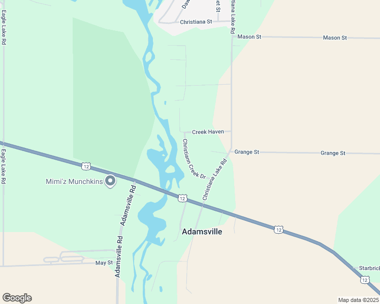 map of restaurants, bars, coffee shops, grocery stores, and more near 69525 Christiann Creek Drive in Edwardsburg