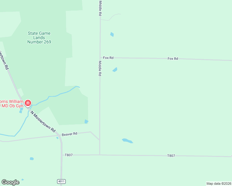 map of restaurants, bars, coffee shops, grocery stores, and more near 22744 Middle Road in Cambridge Springs