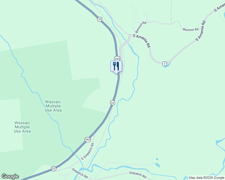 map of restaurants, bars, coffee shops, grocery stores, and more near 3983 New York 22 in Wassaic
