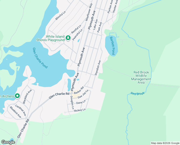 map of restaurants, bars, coffee shops, grocery stores, and more near 14 Park Avenue in Wareham