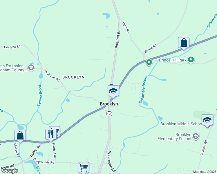 map of restaurants, bars, coffee shops, grocery stores, and more near 29 Pomfret Road in Brooklyn