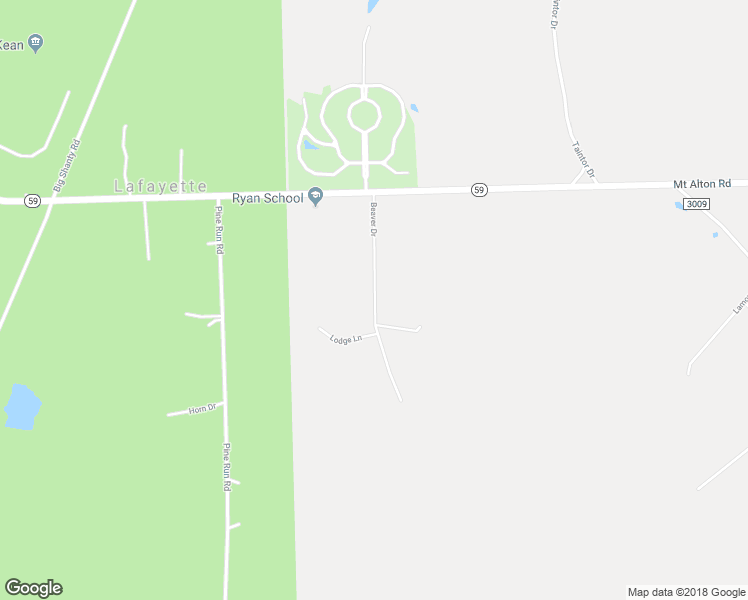 map of restaurants, bars, coffee shops, grocery stores, and more near Beaver Drive in Lewis Run
