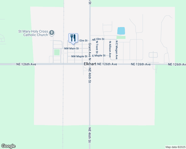 map of restaurants, bars, coffee shops, grocery stores, and more near 239 South Grant Avenue in Elkhart