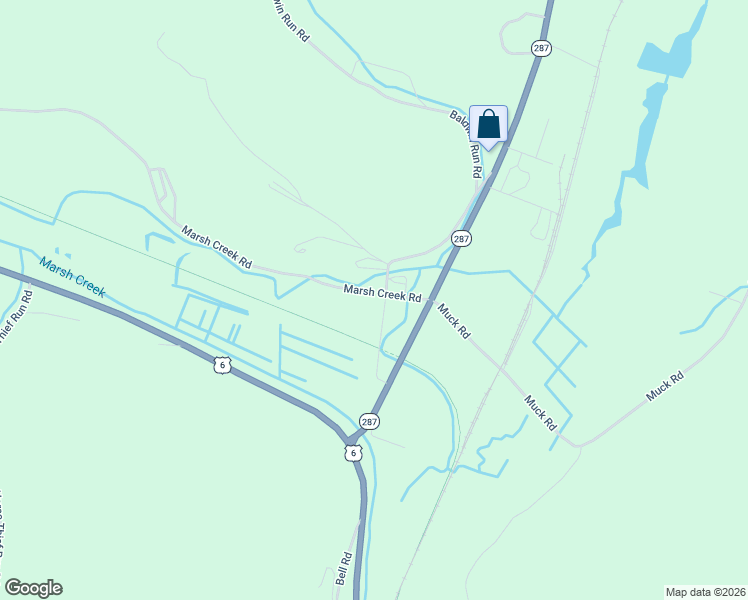 map of restaurants, bars, coffee shops, grocery stores, and more near T533 in Wellsboro