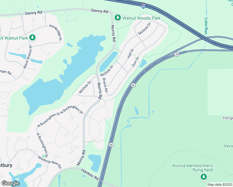 map of restaurants, bars, coffee shops, grocery stores, and more near 1119 Dorr Drive in Sugar Grove