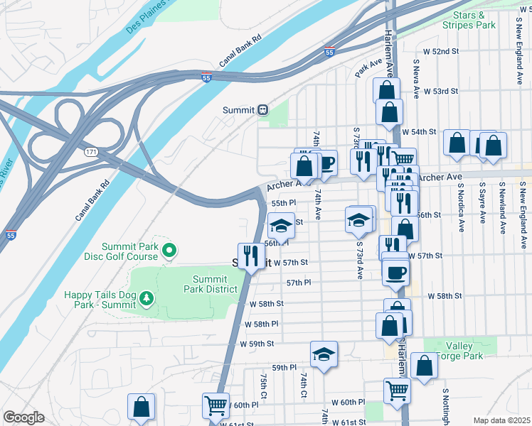 5539 S Archer Rd, Summit Argo IL Walk Score