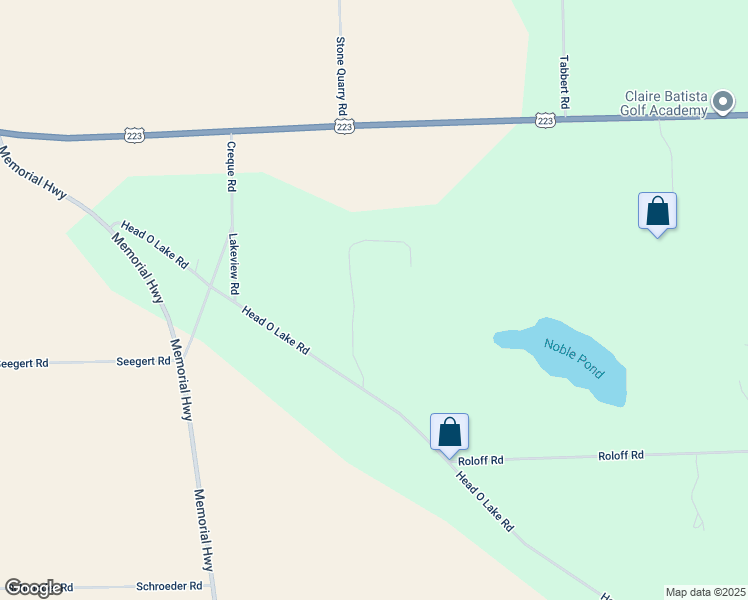 map of restaurants, bars, coffee shops, grocery stores, and more near 9740 Head O Lake Road in Ottawa Lake