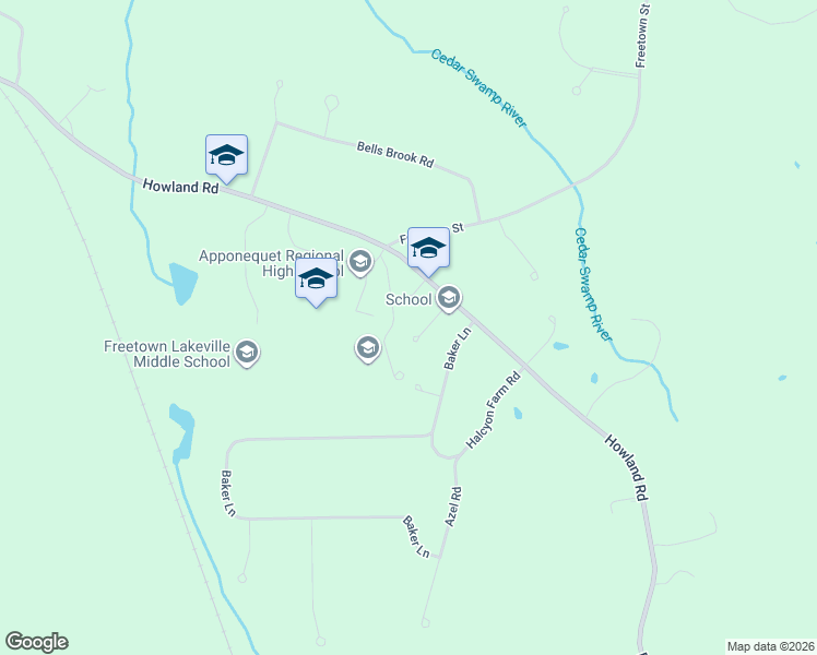 map of restaurants, bars, coffee shops, grocery stores, and more near 5 Tinkham Lane in Lakeville