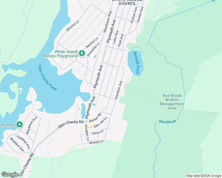 map of restaurants, bars, coffee shops, grocery stores, and more near 36 Standish Avenue in Wareham