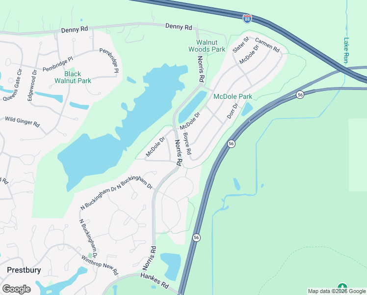 map of restaurants, bars, coffee shops, grocery stores, and more near 805 Myers Road in Sugar Grove
