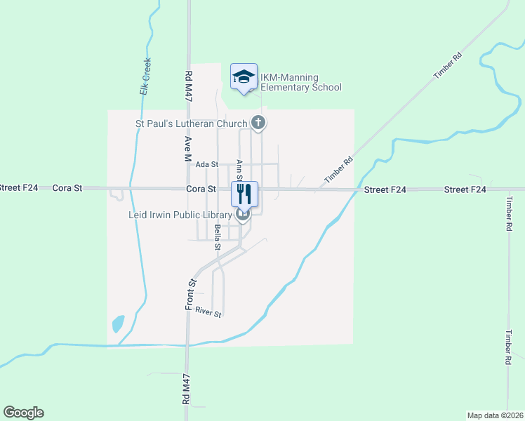 map of restaurants, bars, coffee shops, grocery stores, and more near 498 Eve St in Irwin
