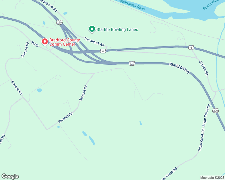 map of restaurants, bars, coffee shops, grocery stores, and more near 92 Stagecoach Lane in Towanda