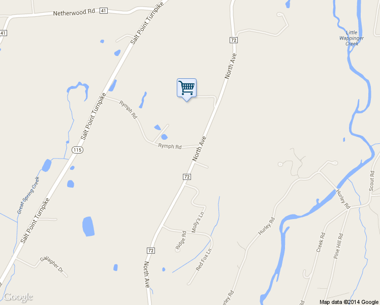 map of restaurants, bars, coffee shops, grocery stores, and more near 98 Rymph Road in Pleasant Valley