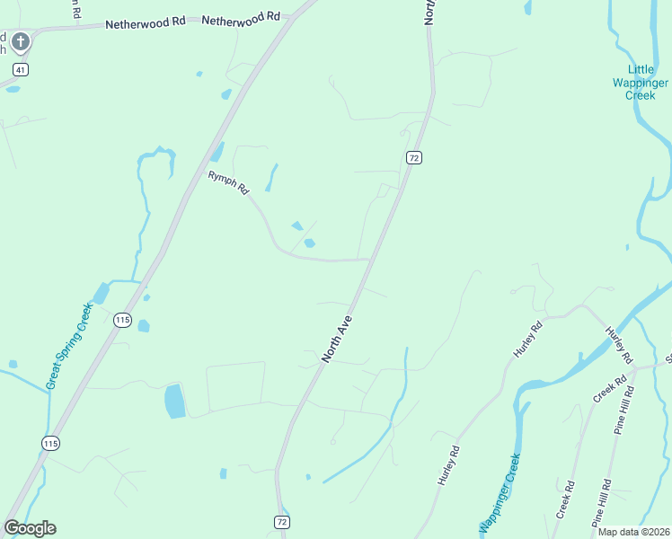 map of restaurants, bars, coffee shops, grocery stores, and more near 98 Rymph Road in Pleasant Valley