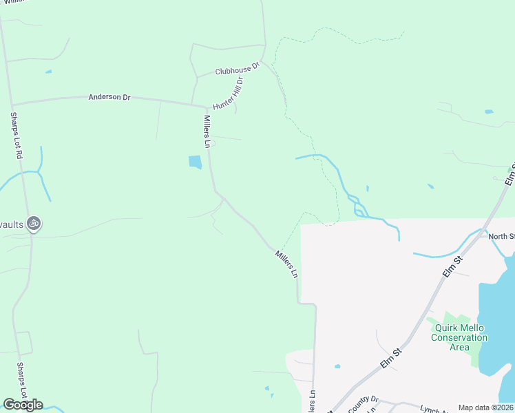 map of restaurants, bars, coffee shops, grocery stores, and more near 3223 Millers Lane in Dighton