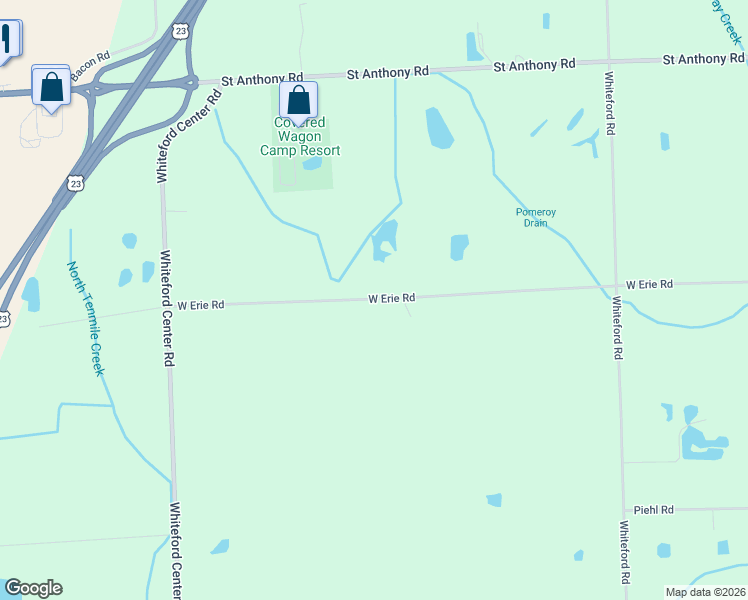 map of restaurants, bars, coffee shops, grocery stores, and more near 5339 West Erie Road in Ottawa Lake