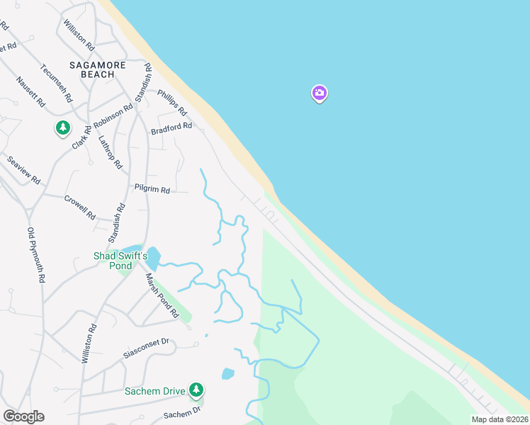 map of restaurants, bars, coffee shops, grocery stores, and more near 201 Phillips Road in Bourne