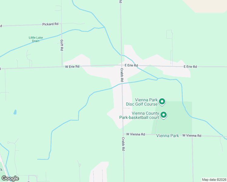 map of restaurants, bars, coffee shops, grocery stores, and more near 9615 Crabb Road in Temperance