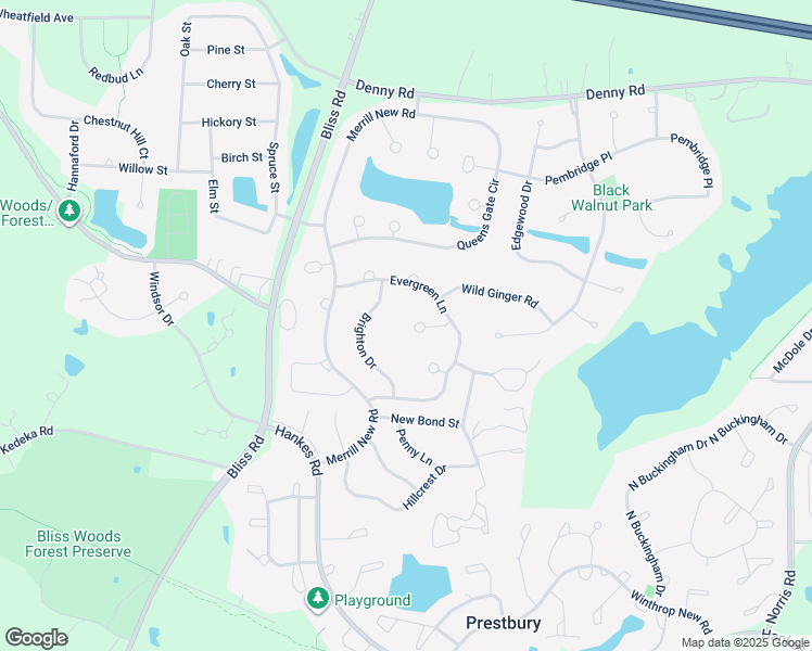 map of restaurants, bars, coffee shops, grocery stores, and more near 727 Woodbury Court in Sugar Grove