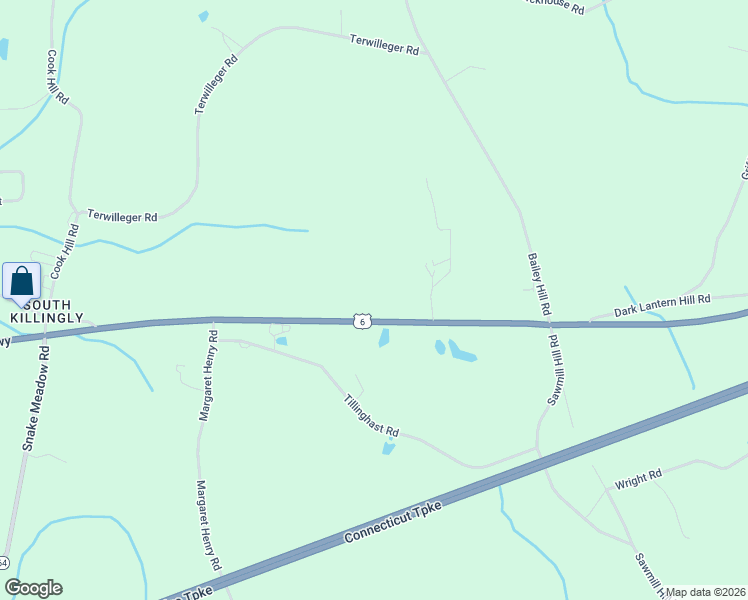 map of restaurants, bars, coffee shops, grocery stores, and more near 866 Providence Pike in Killingly