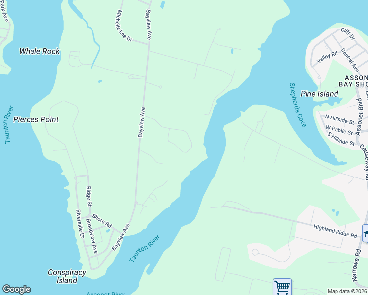 map of restaurants, bars, coffee shops, grocery stores, and more near 19 Osprey Drive in Berkley