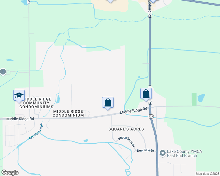 map of restaurants, bars, coffee shops, grocery stores, and more near 6559 Middle Ridge Road in Madison