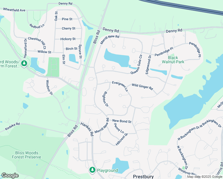 map of restaurants, bars, coffee shops, grocery stores, and more near 727 Woodbury Court in Sugar Grove