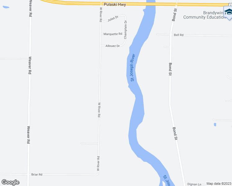 map of restaurants, bars, coffee shops, grocery stores, and more near 2065 West River Road in Niles