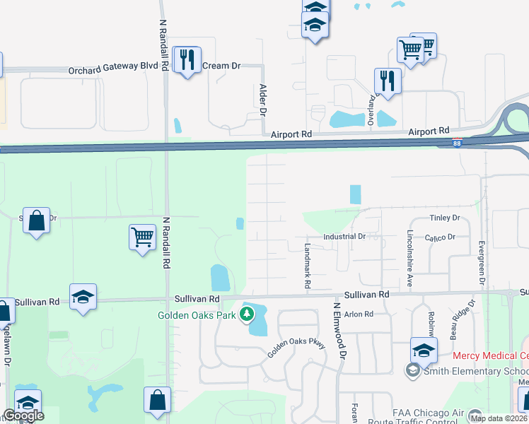 map of restaurants, bars, coffee shops, grocery stores, and more near 1528 Exposition Avenue in Aurora