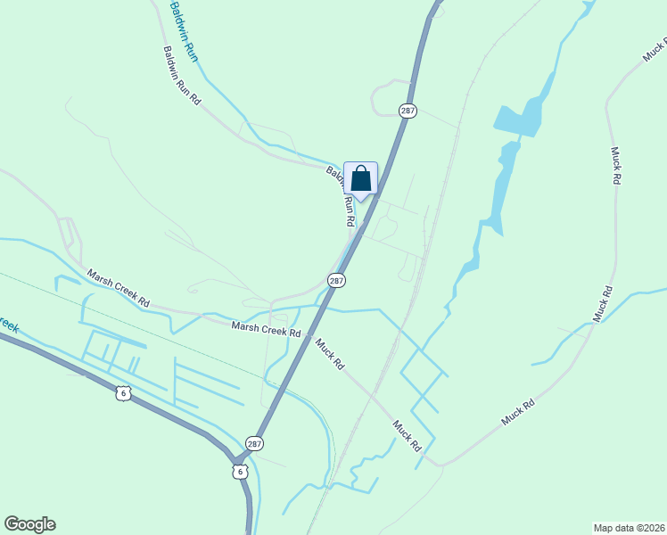 map of restaurants, bars, coffee shops, grocery stores, and more near T533 in Tioga County