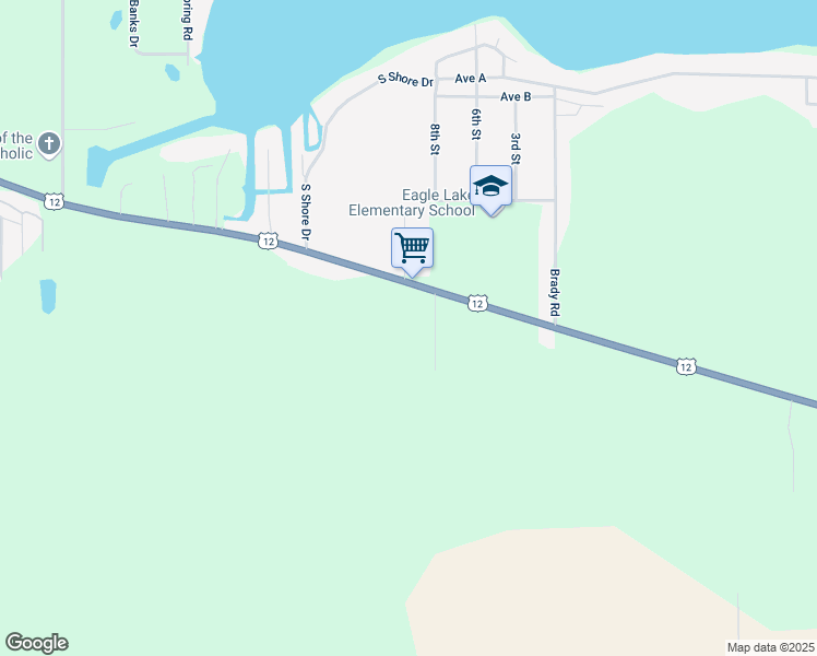map of restaurants, bars, coffee shops, grocery stores, and more near 69275 Rylynn Lane in Edwardsburg