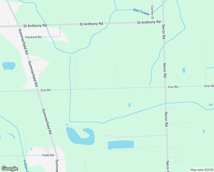 map of restaurants, bars, coffee shops, grocery stores, and more near 3640 West Erie Road in Temperance