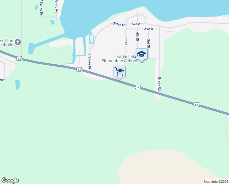 map of restaurants, bars, coffee shops, grocery stores, and more near 69275 Rylynn Lane in Edwardsburg