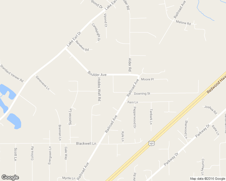 map of restaurants, bars, coffee shops, grocery stores, and more near 160 Countess Lane in Crescent City