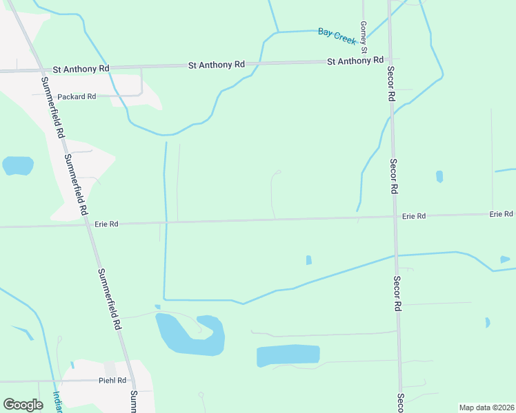 map of restaurants, bars, coffee shops, grocery stores, and more near 3640 West Erie Road in Temperance