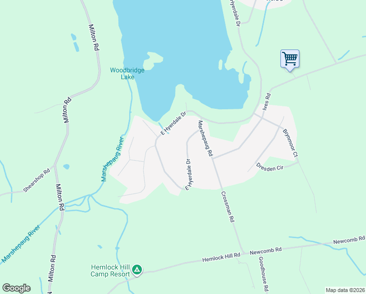 map of restaurants, bars, coffee shops, grocery stores, and more near 537 East Hyerdale Drive in Goshen