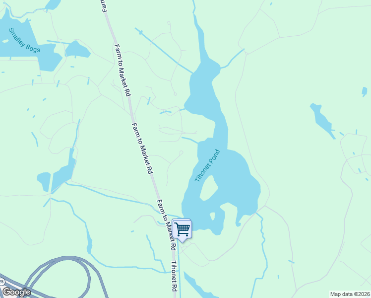 map of restaurants, bars, coffee shops, grocery stores, and more near 18 Red Pine Lane in Wareham