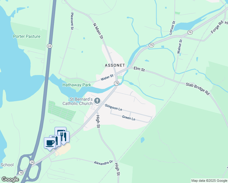 map of restaurants, bars, coffee shops, grocery stores, and more near 7 Nottingham Way in Freetown
