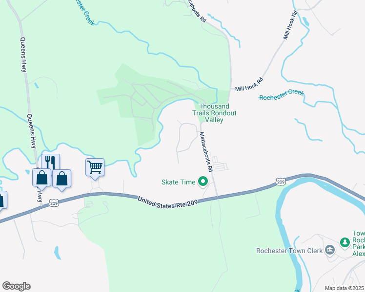 map of restaurants, bars, coffee shops, grocery stores, and more near 19 Mettacahonts Road in Accord