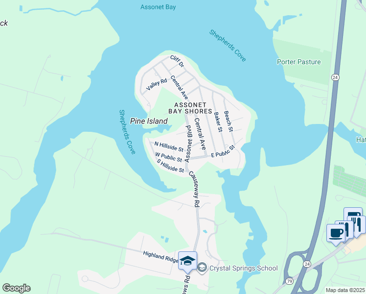 map of restaurants, bars, coffee shops, grocery stores, and more near 3 Glen Street in Freetown