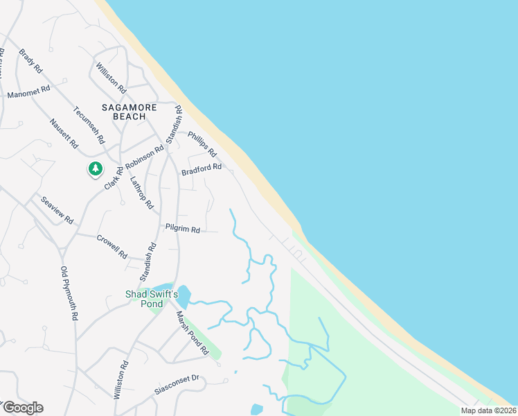 map of restaurants, bars, coffee shops, grocery stores, and more near 153 Phillips Road in Bourne