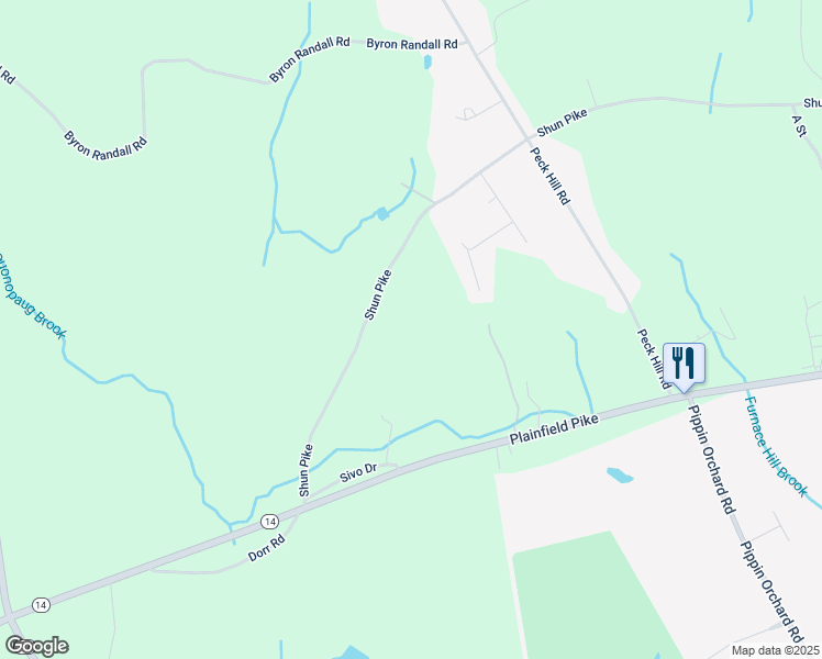 map of restaurants, bars, coffee shops, grocery stores, and more near 89 Shun Pike in Scituate