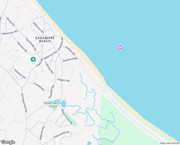 map of restaurants, bars, coffee shops, grocery stores, and more near 153 Phillips Road in Bourne