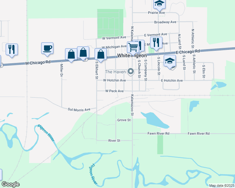 South Street Joseph Street, White Pigeon MI Walk Score