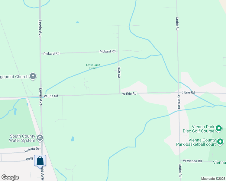 map of restaurants, bars, coffee shops, grocery stores, and more near 354 West Erie Road in Temperance