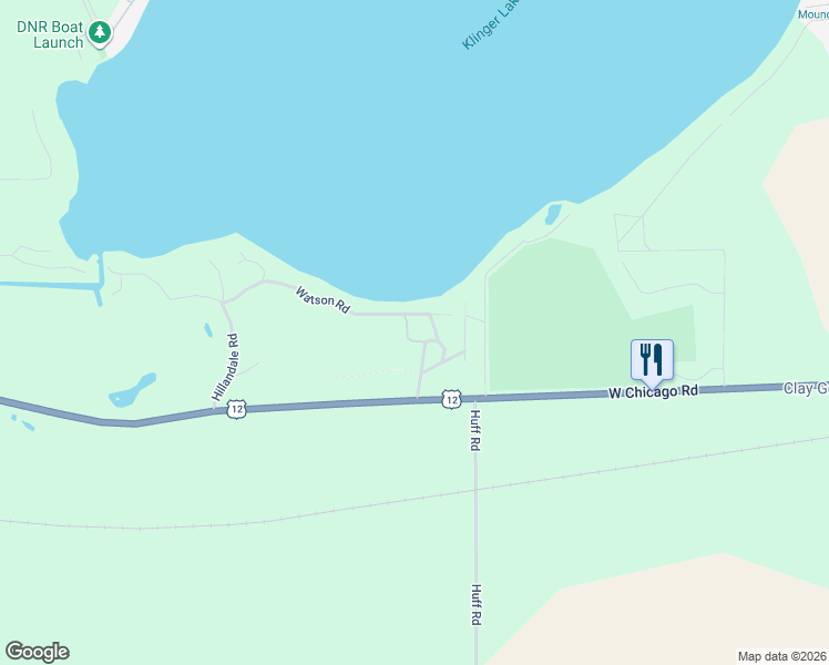 map of restaurants, bars, coffee shops, grocery stores, and more near 69055 Seth Jones Road in White Pigeon
