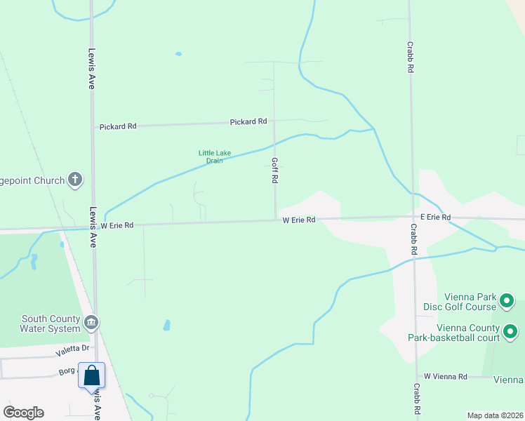 map of restaurants, bars, coffee shops, grocery stores, and more near 354 West Erie Road in Temperance