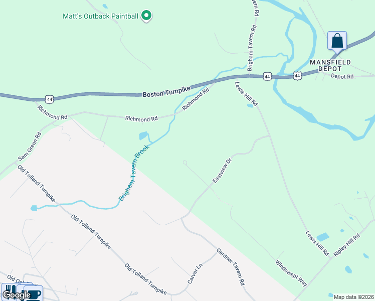 map of restaurants, bars, coffee shops, grocery stores, and more near 100 Frederick Drive in Coventry